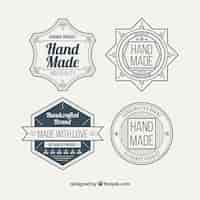 Free vector badges for craftwork