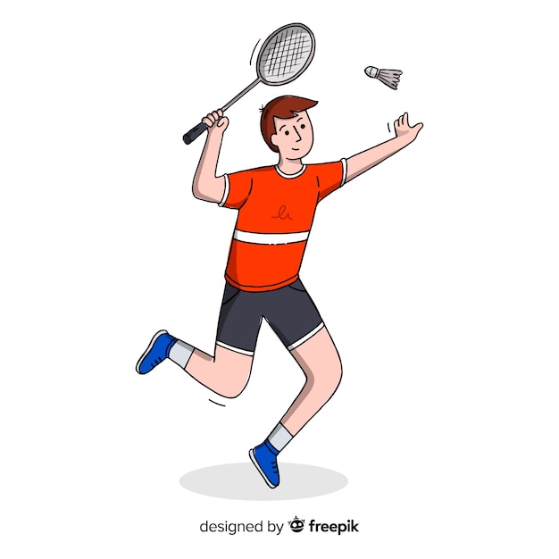 Free Vector | Badminton player Free Vector | Badminton player