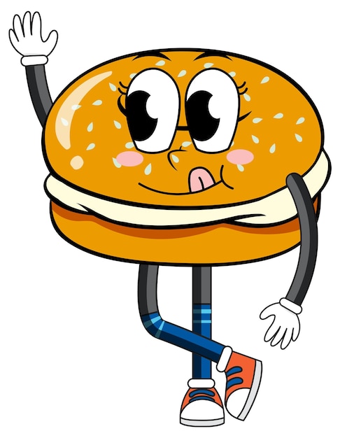 Free vector bagel with arms and legs