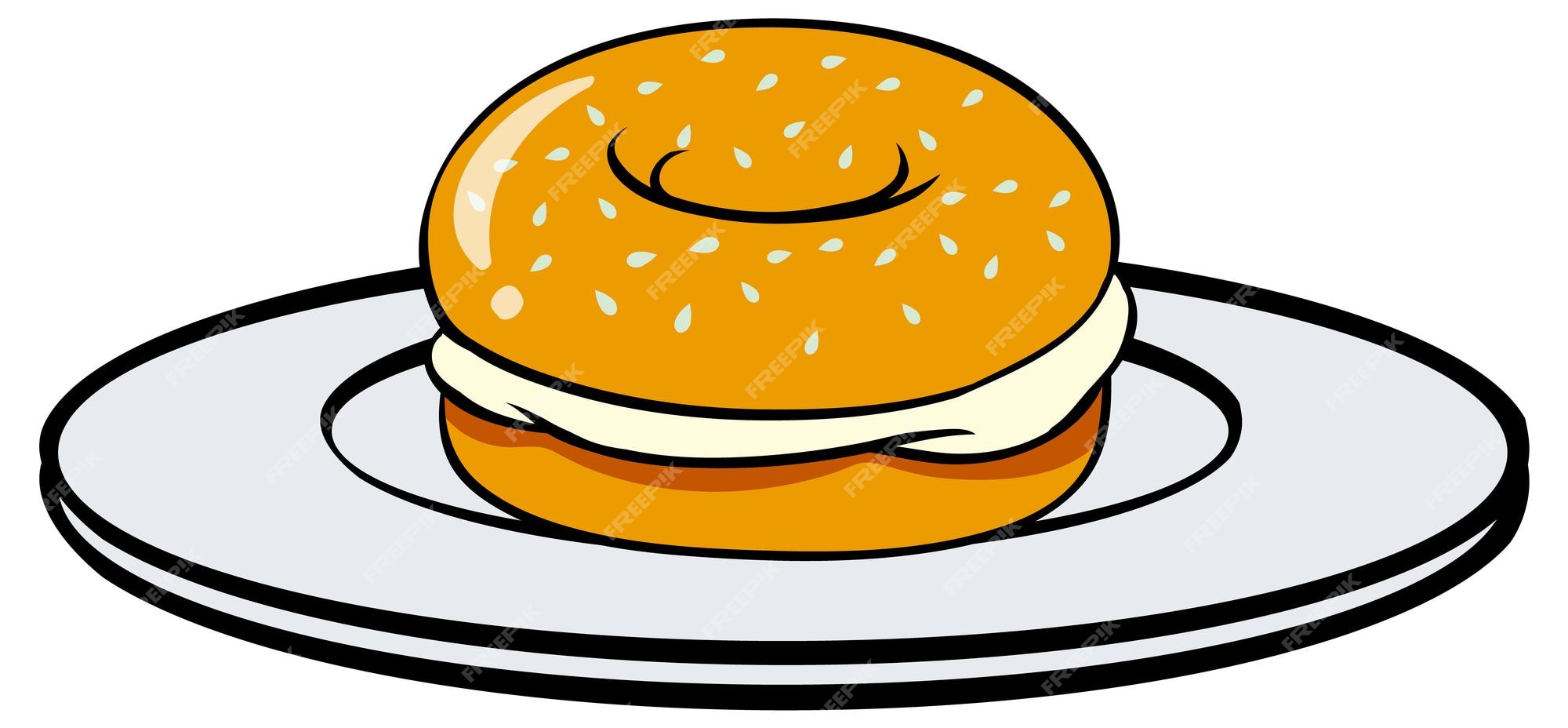 free bagels clipart