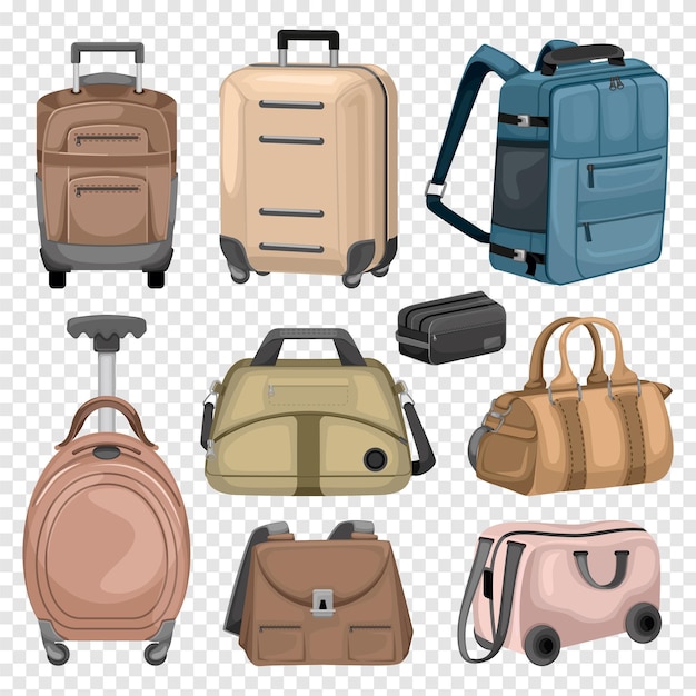 Сумки и чемоданы прозрачный набор