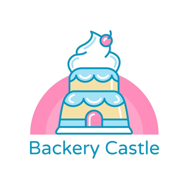 Бесплатное векторное изображение Шаблон логотипа фирменный пекарня