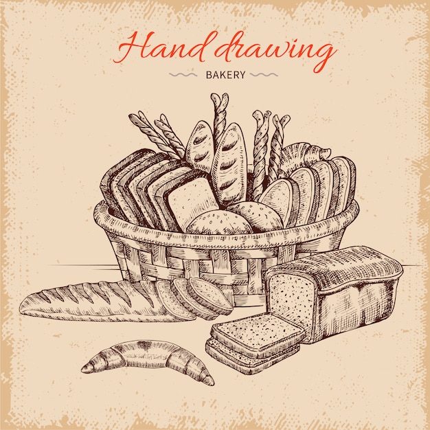 Bakery Hand Drawn Illustration