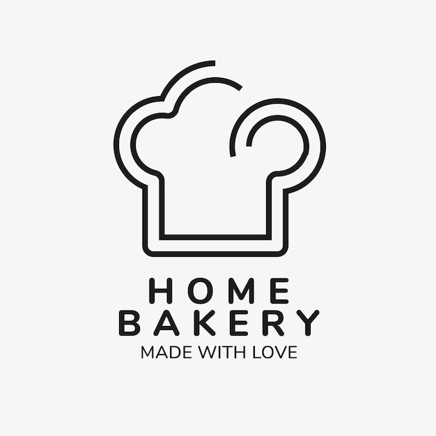 ベーカリーのロゴ、ブランドデザインベクトルの食品ビジネステンプレート