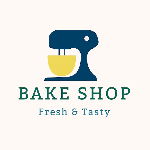 Bakery logo, food business template for branding design vector