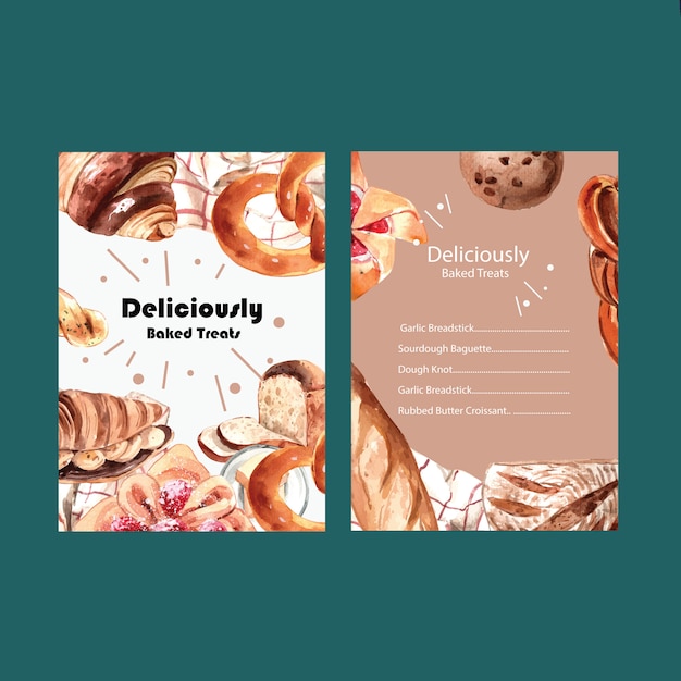 Bakery menu templates