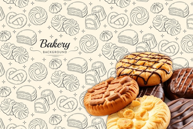 Bakery pattern background