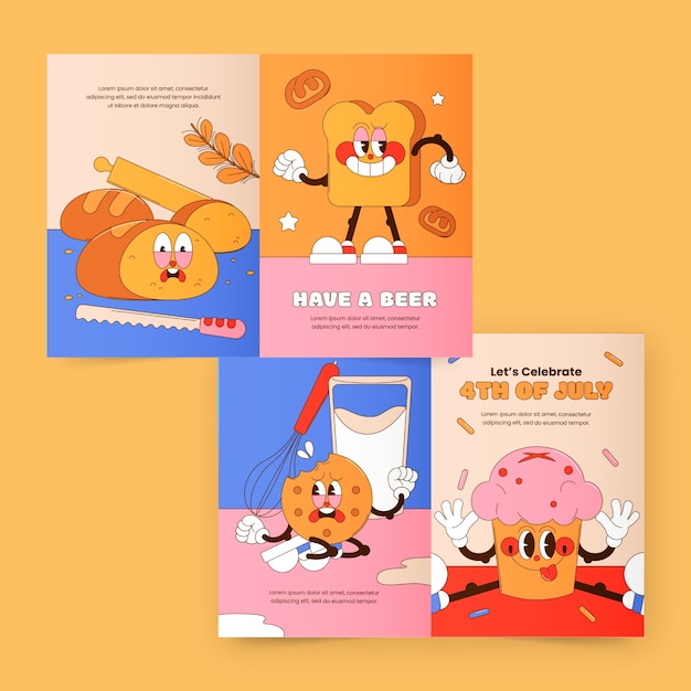 Bakery  products brochure template