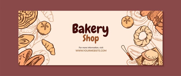 bakery products facebook cover template