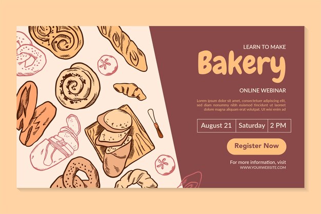 Bakery products webinar template