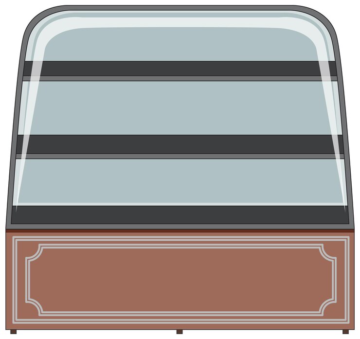 Free Vector a bakery shelf display isolated