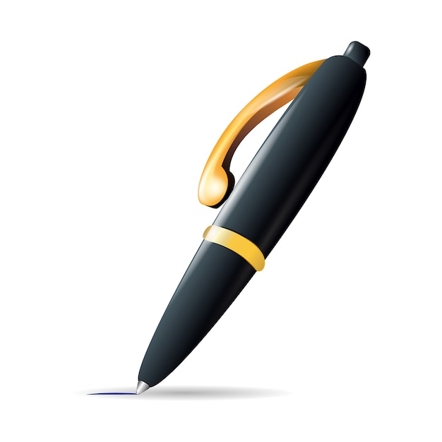 Free vector ball point pen drawing line