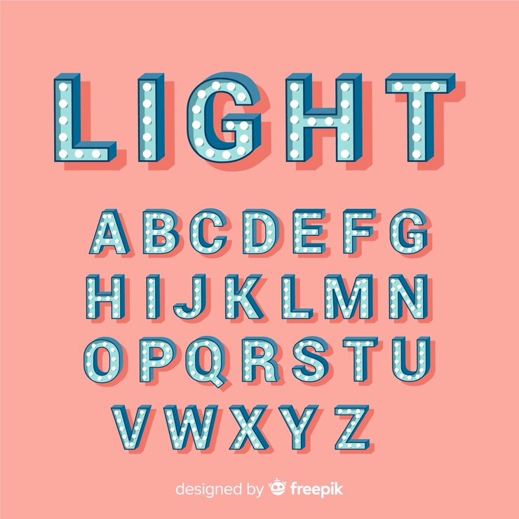 Free Vector balloon alphabet