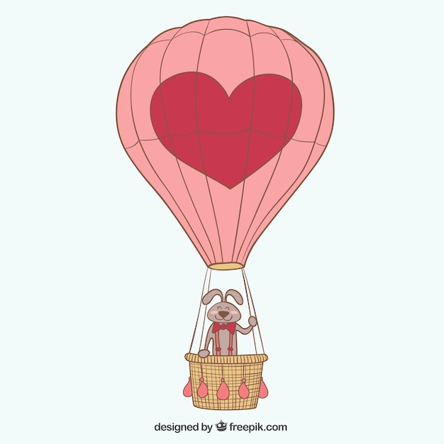 Vettore gratuito balloon con cuore