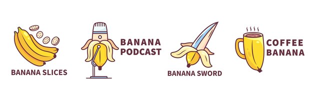 Banana logo collection