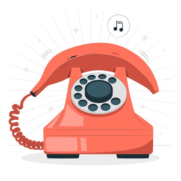 Free vector banana phone concept illustration