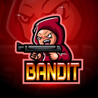 Bandit esport logo mascot design
