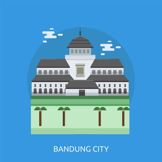 Free vector bandung background design