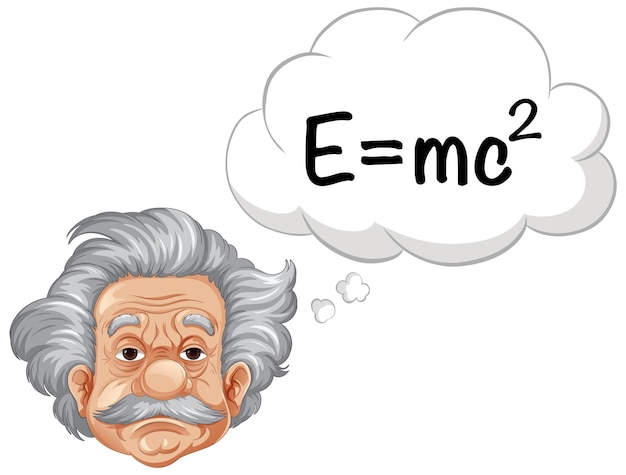 Vettore gratuito bangkok thailandia 25 maggio 2023 caricatura di albert einstein th