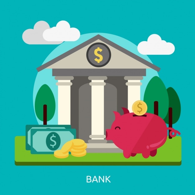 Free vector bank background design