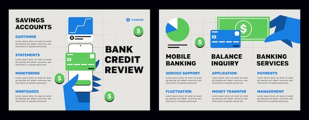 Шаблон брошюры концепции банковского обслуживания
