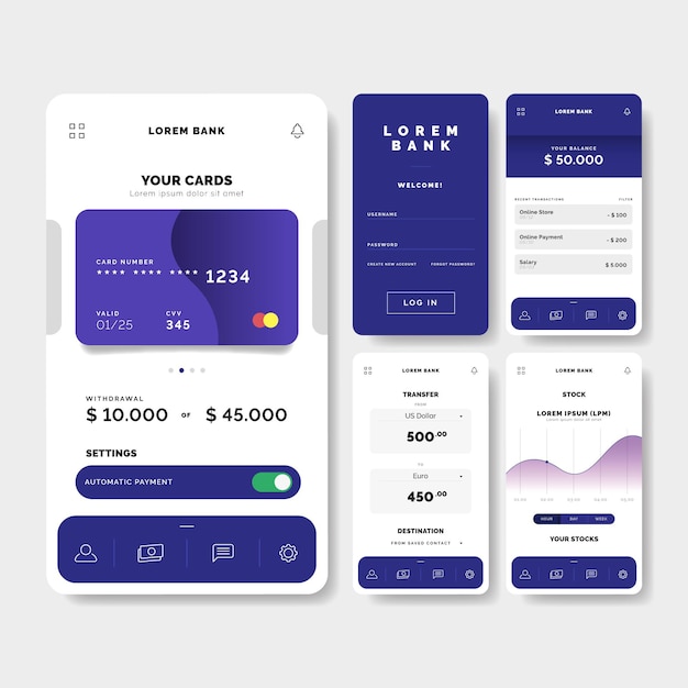 금융 앱 인터페이스 개념