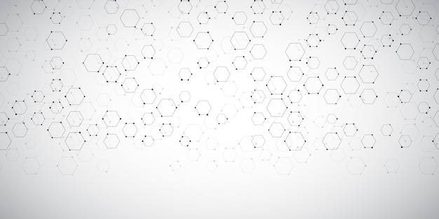 Free vector banner background with abstract connections design