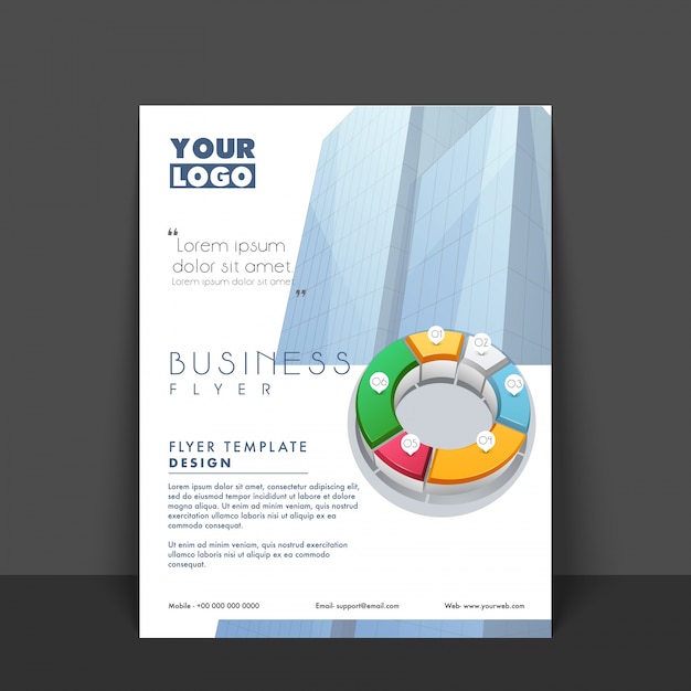 Free vector banner colorful leaflet presentation flyer