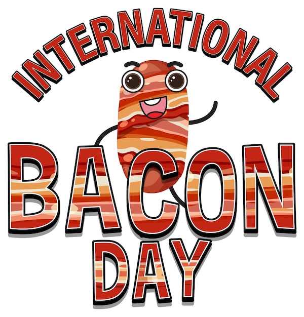 Banner of international bacon day