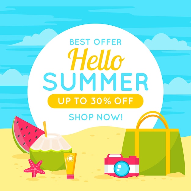 Banner for summer sale