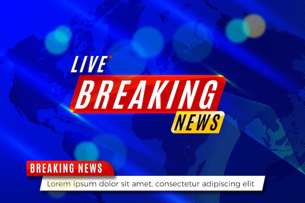 Banner template breaking news