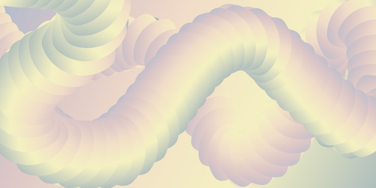 Free Vector banner with an abstract 3d blend design