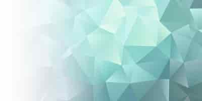 Free vector banner with an abstract low poly design