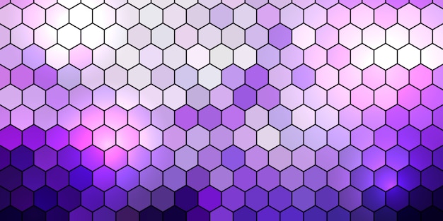 Free vector banner  with hexagonal pattern