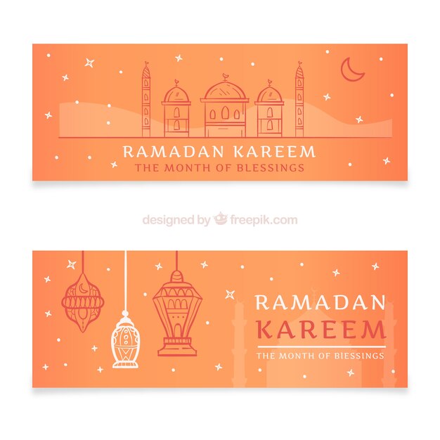 Banners de ramadan kareem