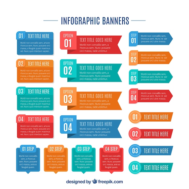 Banners for infographic