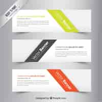 Free vector banners template collection