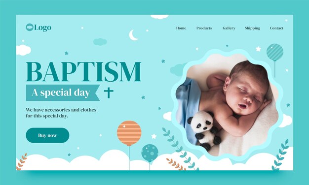 バプテスマのテンプレート デザイン