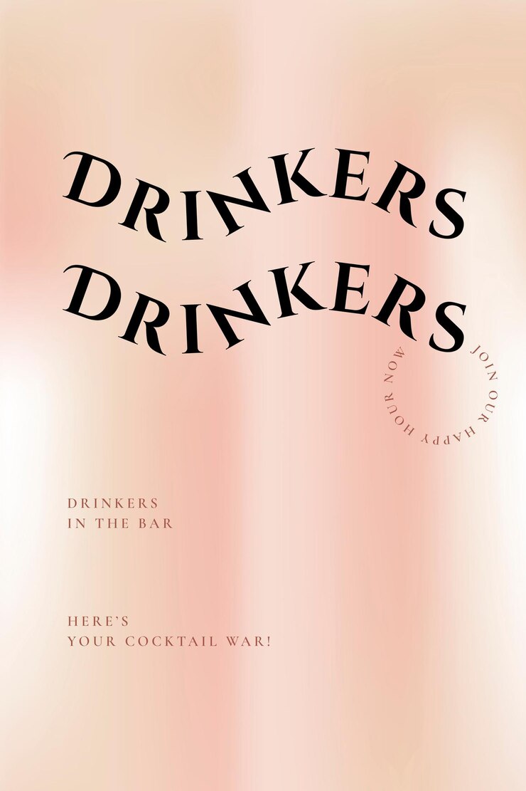 Free Vector bar gradient poster template in blur vintage style