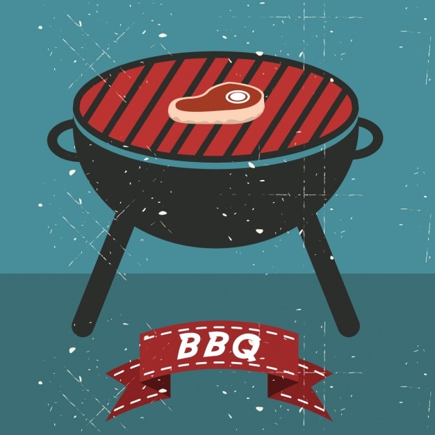 Vettore gratuito disegno barbecue sfondo