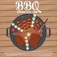 Free vector barbecue background design
