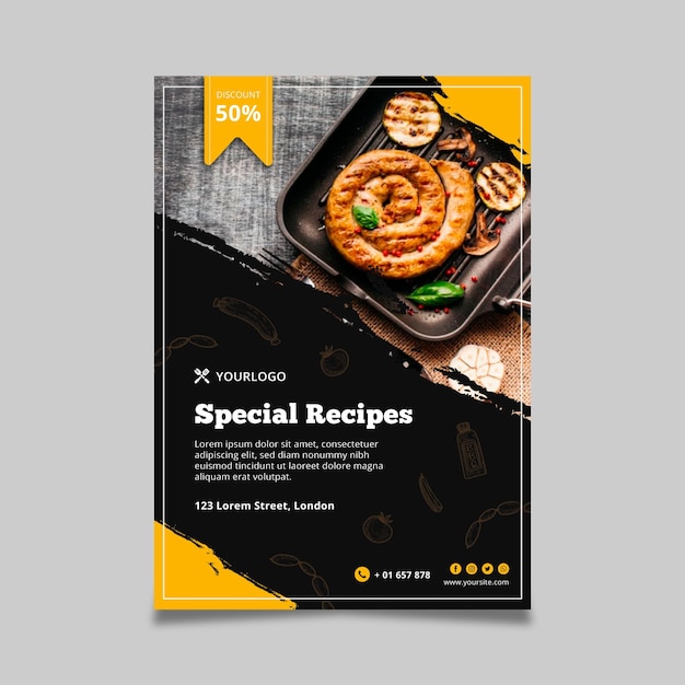 Barbecue flyer template