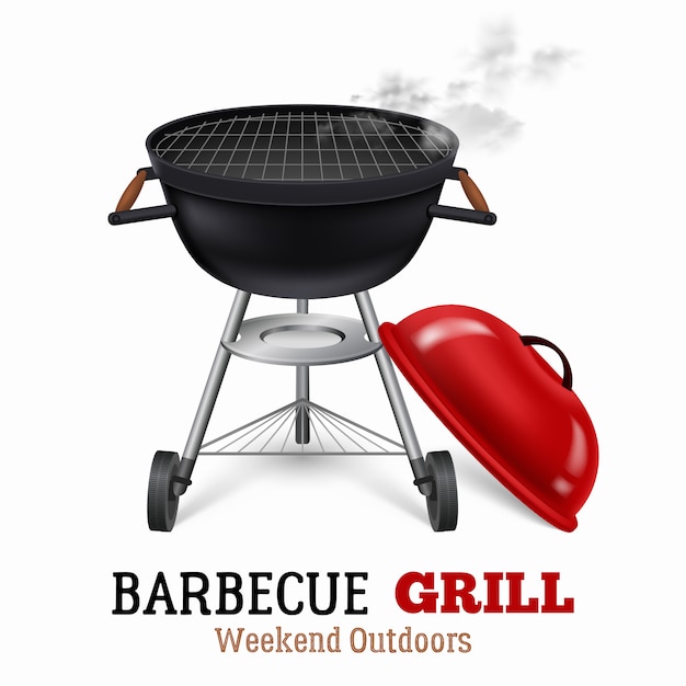 Vettore gratuito illustrazione della griglia del barbecue