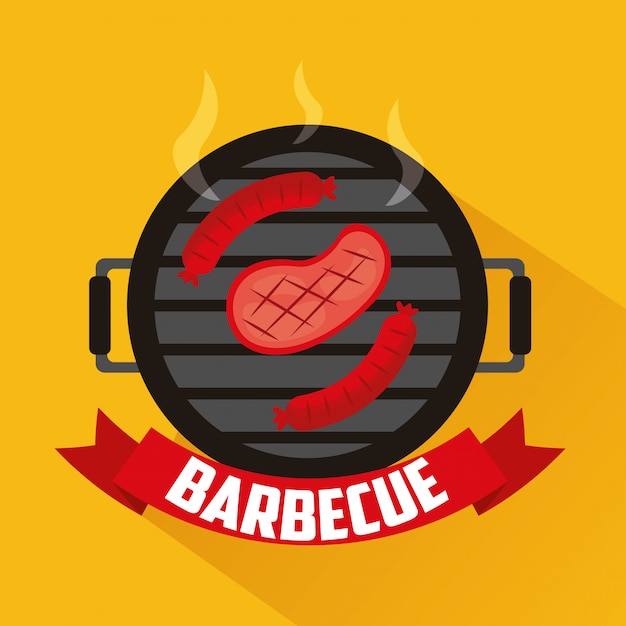 Free vector barbecue grill