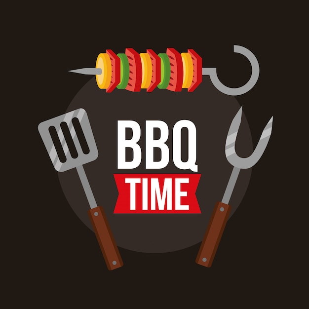 Free vector barbecue grill