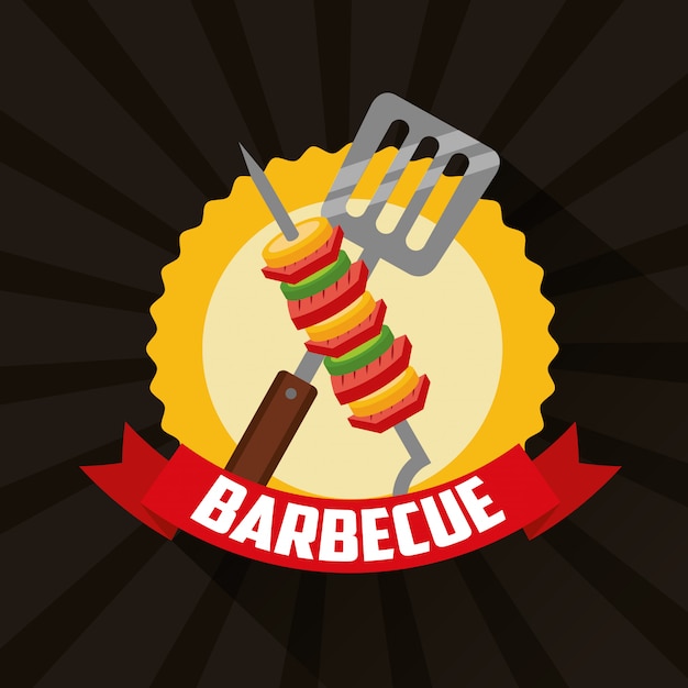 Free vector barbecue grill