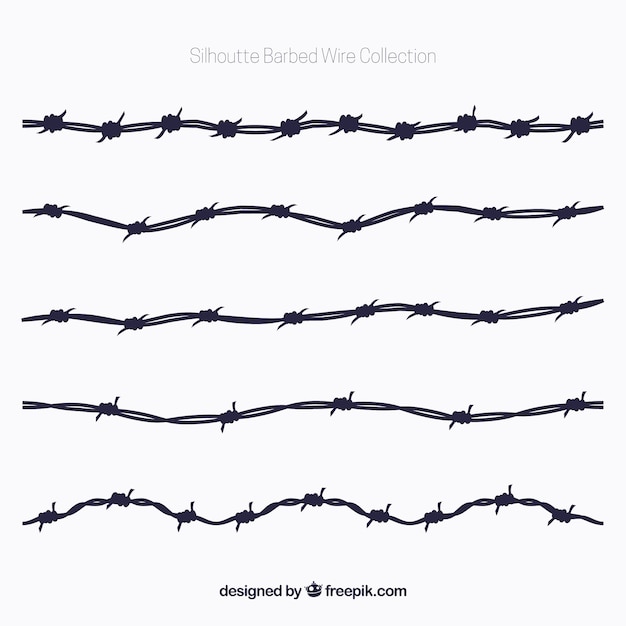 Barbed wire pack of five