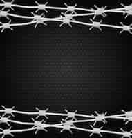 Free vector barbed wire