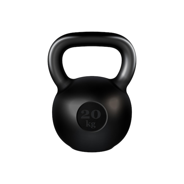 Free vector barbells dumbbells fitness realistic composition with isolated image of dumbbell of classic shape vector illustration