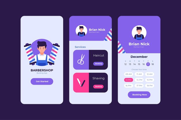 Barber shop booking app